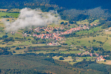 Wingen im Bundesland Bas-Rhin, Frankreich aus der Vogelperspektive