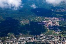 Wissembourg von Süden im Bundesland Bas-Rhin, Frankreich von oben
