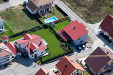 Am Höhenweg in Kandel im Bundesland Rheinland-Pfalz, Deutschland von der Drohne aus gesehen