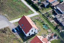 Am Höhenweg in Kandel im Bundesland Rheinland-Pfalz, Deutschland aus der Luft betrachtet