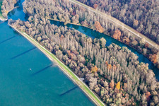 Luftbild von Karlsruhe Rappenwörth im Ortsteil Daxlanden im Bundesland Baden-Württemberg, Deutschland