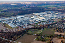 Daimler AG von Südosten in Rastatt im Bundesland Baden-Württemberg, Deutschland