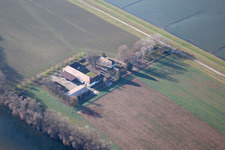 Maxau , Hofgut im Ortsteil Knielingen in Karlsruhe im Bundesland Baden-Württemberg, Deutschland