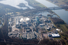 Maxau, Papierfabrik Stora Enso im Ortsteil Knielingen in Karlsruhe im Bundesland Baden-Württemberg, Deutschland