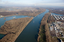 MIRO im Ortsteil Knielingen in Karlsruhe im Bundesland Baden-Württemberg, Deutschland von oben