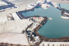 Luftbild von Speyer, Deutschhof, Am Deutschewühl in Otterstadt im Bundesland Rheinland-Pfalz, Deutschland