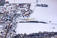 Stresemannstraße Im Winter bei Schnee in Kandel im Bundesland Rheinland-Pfalz, Deutschland