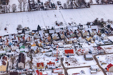 Luftbild von Am Höhenweg Im Winter bei Schnee in Kandel im Bundesland Rheinland-Pfalz, Deutschland