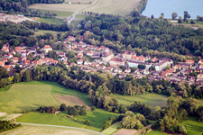 Lauterbourg (Elsass) im Bundesland Bas-Rhin, Frankreich von einer Drohne aus