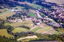 Luftaufnahme von Lauterbourg (Elsass) im Bundesland Bas-Rhin, Frankreich
