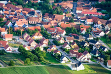Luftbild von Schaffhouse pres Seltz (Elsass) in Schaffhouse-près-Seltz im Bundesland Bas-Rhin, Frankreich