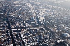 Karlsruhe, Kriegsstraße Fritz-ErlerStr im Ortsteil Südstadt im Bundesland Baden-Württemberg, Deutschland