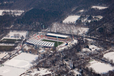 Luftbild von Wildparkstadion KSC im Ortsteil Innenstadt-Ost in Karlsruhe im Bundesland Baden-Württemberg, Deutschland