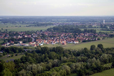 Roppenheim (Elsass) von Nordwesten im Bundesland Bas-Rhin, Frankreich