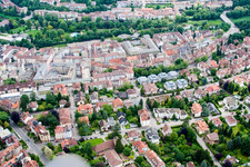 Luftbild von Ortsteil Südweststadt in Pforzheim im Bundesland Baden-Württemberg, Deutschland