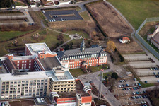 Luftbild von Bruchsal, Fürst Stirum Klinik im Bundesland Baden-Württemberg, Deutschland