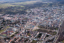 Luftbild von Bruchsal von Nordwesten im Bundesland Baden-Württemberg, Deutschland
