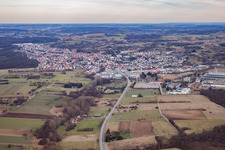 Östringen im Bundesland Baden-Württemberg, Deutschland von einer Drohne aus