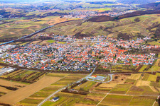 Stadtansicht von Südwesten in Rauenberg im Bundesland Baden-Württemberg, Deutschland