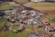 Luftaufnahme von Psychiatrisches Landeskrankenhaus im Ortsteil Altwiesloch in Wiesloch im Bundesland Baden-Württemberg, Deutschland