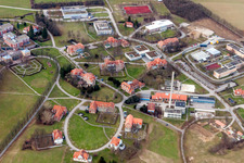 Schrägluftbild von Psychiatrisches Landeskrankenhaus im Ortsteil Altwiesloch in Wiesloch im Bundesland Baden-Württemberg, Deutschland