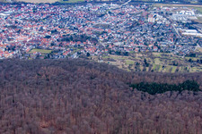 Luftbild von Nußloch von Osten im Bundesland Baden-Württemberg, Deutschland