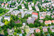 Schulgebäude der Goetheschule Freie Waldorfschule Pforzheim in Pforzheim im Ortsteil Südweststadt im Bundesland Baden-Württemberg, Deutschland