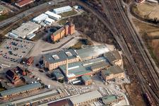 Industrie- und Gewerbegebiet der FRIATEC Aktiengesellschaft im Ortsteil Friedrichsfeld in Mannheim im Bundesland Baden-Württemberg, Deutschland