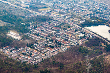 Ortsteil Rheinau in Mannheim im Bundesland Baden-Württemberg, Deutschland von der Drohne aus gesehen