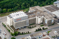 Bürogebäude des Verwaltungs- und Geschäftshauses Versandhaus Wenz in Pforzheim im Ortsteil Brötzingen im Bundesland Baden-Württemberg, Deutschland