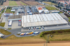 Luftbild von Aldi Logistikzentrum in Ketsch im Bundesland Baden-Württemberg, Deutschland
