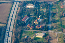 Wasserwerk im Ortsteil Rheinau in Mannheim im Bundesland Baden-Württemberg, Deutschland