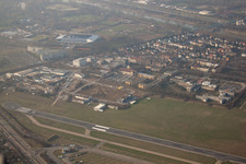 City Airport im Ortsteil Neuostheim in Mannheim im Bundesland Baden-Württemberg, Deutschland