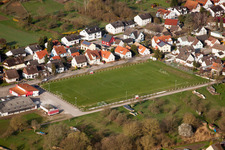 Sportplatz im Ortsteil Illingen in Elchesheim-Illingen im Bundesland Baden-Württemberg, Deutschland