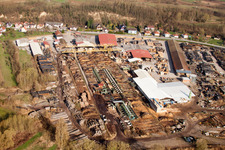 Drohnenbild von Mothern (Elsass) im Bundesland Bas-Rhin, Frankreich