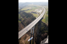 A71 Talbrücke über die Zahme Gera im Ortsteil Geraberg in Geratal im Bundesland Thüringen, Deutschland
