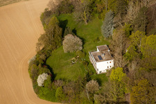 Luftbild von Durlach, Rittnerthaus der Familie Bratzler, Jean-Ritzert-Straße 2 in Karlsruhe im Bundesland Baden-Württemberg, Deutschland