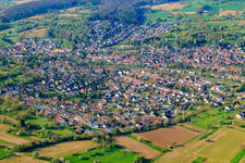 Panoramastr im Ortsteil Söllingen in Pfinztal im Bundesland Baden-Württemberg, Deutschland