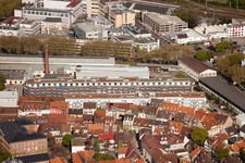 Durlach, Zur Giesserei in Karlsruhe im Bundesland Baden-Württemberg, Deutschland aus der Luft