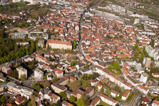 Durlach, Altstadt von Osten in Karlsruhe im Bundesland Baden-Württemberg, Deutschland