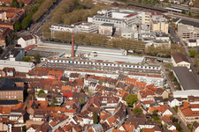 Durlach, Zur Giesserei in Karlsruhe im Bundesland Baden-Württemberg, Deutschland von oben gesehen