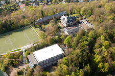 Durlach, Sportschule Schöneck hinterm Turmberg in Karlsruhe im Bundesland Baden-Württemberg, Deutschland aus der Luft betrachtet