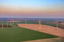 Windpark in Jüterbog im Bundesland Brandenburg, Deutschland