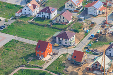 Am Höhenweg in Kandel im Bundesland Rheinland-Pfalz, Deutschland von oben gesehen