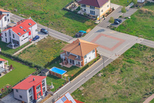 Am Höhenweg in Kandel im Bundesland Rheinland-Pfalz, Deutschland aus der Luft betrachtet