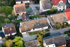 Luftaufnahme von Ortsteil Grünwettersbach in Karlsruhe im Bundesland Baden-Württemberg, Deutschland