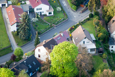 Ortsteil Grünwettersbach in Karlsruhe im Bundesland Baden-Württemberg, Deutschland von oben gesehen