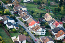 Ortsteil Grünwettersbach in Karlsruhe im Bundesland Baden-Württemberg, Deutschland aus der Vogelperspektive