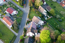 Drohnenaufname von Ortsteil Grünwettersbach in Karlsruhe im Bundesland Baden-Württemberg, Deutschland