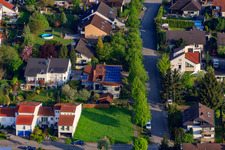 Schrägluftbild von Ruländerstr im Ortsteil Stupferich in Karlsruhe im Bundesland Baden-Württemberg, Deutschland